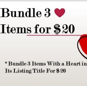 3 for $20 ❤️❤️❤️❤️❤️